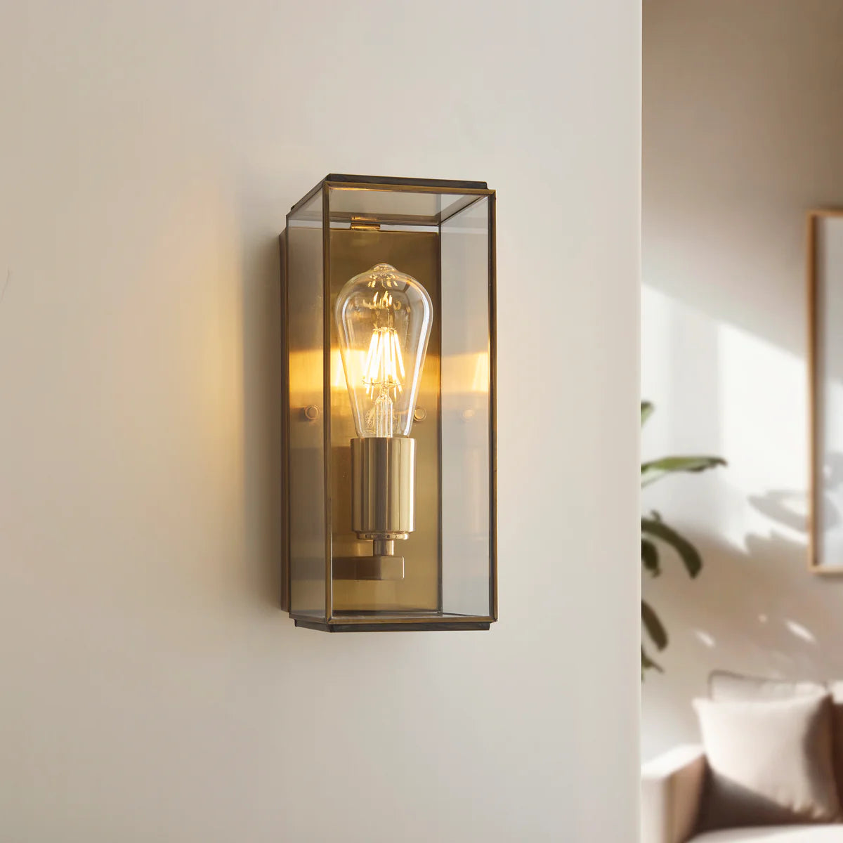 Talis Beaumont Boxed Glass Wall Light