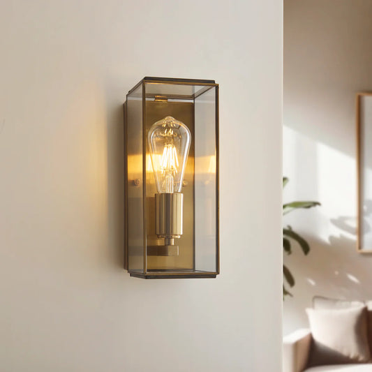 Talis Beaumont Boxed Glass Wall Light