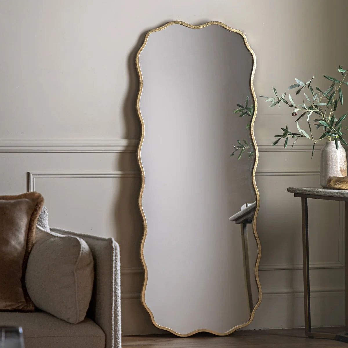 Talis Aurelia Full-Length Wavy-Edge Mirror